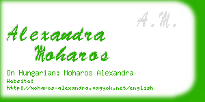 alexandra moharos business card